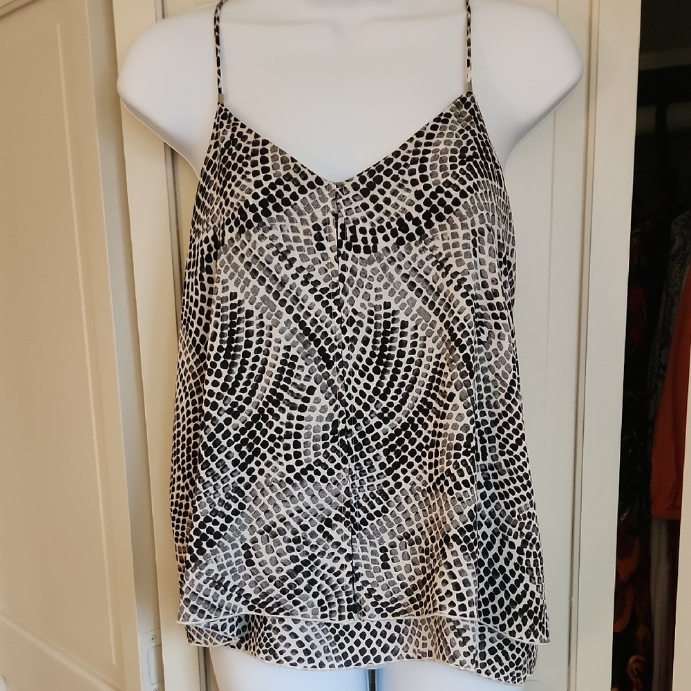 Black and White Spaghetti Strap Top